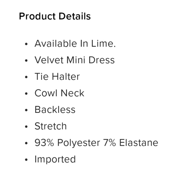 Fashion Nova- Mini Dress (Lime) *nwt* - Picture 5 of 8